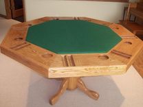 Oak Poker Table 1 small