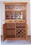 Oak Liquor Cabinet 2 small