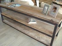 Reclaimed Wood Dining And Sofa Table Set. 3 small