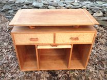 Cherry & Birdseye Maple Television Stand 1 small