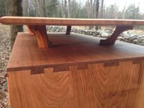 Cherry & Birdseye Maple Television Stand 3 small