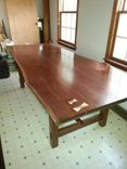 Walnut Live Edge Trestle Dining Table 3 small