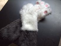 Fur Gloves 4 small