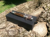 Steampunk Antique Pewter And Copper Bocote Engraved Pen 4 small