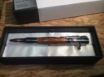 Bolt Action Pen In Gun Metal And Cocobolo With Engraving 3 small