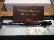 Bolt Action Pen In Gun Metal And Cocobolo With Engraving 5 small