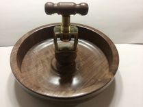 Handmade Turned Black Walnut Nutcracker Bowl 2 small