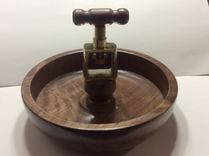 Handmade Turned Black Walnut Nutcracker Bowl 4 small