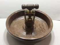 Handmade Turned Black Walnut Nutcracker Bowl 5 small