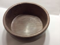 Handmade Turned Black Walnut Salad Bowls 2 small