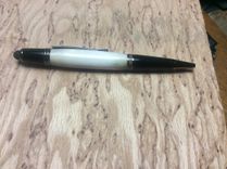 Gun Metal And Deer Antler Stylus Ballpoint Twist Pen 4 small