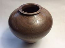 Woodturned Walnut Hollow Form 3 small