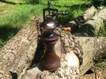 Antique Style Walnut Peppermill 3 small