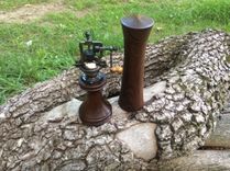 Walnut Antique Style Peppermill And Saltmill 4 small