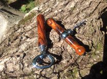 Cocobolo Bottle Opener And Cork Screw 1 small