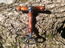 Cocobolo Bottle Opener And Cork Screw 2 small