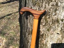 Exotic Zebrawood And Jatobawood Walking Cane 3 small