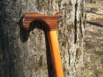 Exotic Zebrawood And Jatobawood Walking Cane 6 small