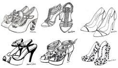Shoe Drawings/Illustrations 2 small