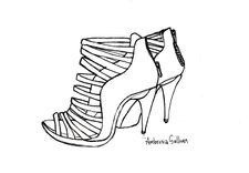Shoe Drawings/Illustrations 4 small