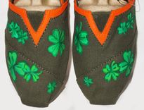 St. Patricks Day Custom Painted Shoes Or Other Holiday 1 small