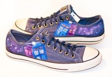 Custom Painted Canvas Shoes 1 small