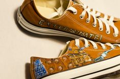 Custom Painted Canvas Shoes 2 small