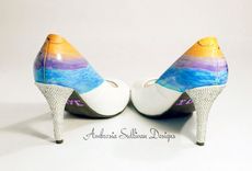 Custom Mini Mural Wedding Heels 2 small