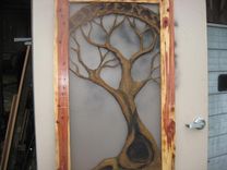 Coustom Monogramed Cedar Screen Door 2 small
