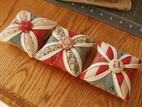 Cathedral Windows Pincushions 1 small