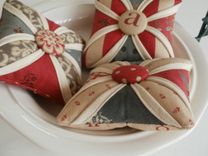 Cathedral Windows Pincushions 2 small