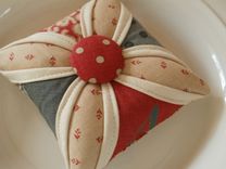 Cathedral Windows Pincushions 4 small