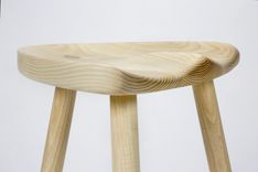 Milking Stool In White Ash 1 small