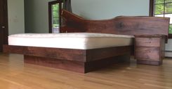 Natural Edge Walnut Bed Set 5 small
