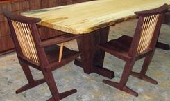 Nakashima Inspired Chair. 3 small