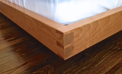 Live Edge Cherry Slab Bed. 4 small