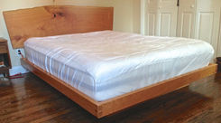 Live Edge Cherry Slab Bed. 3 small
