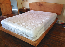 Live Edge Cherry Slab Bed. 2 small