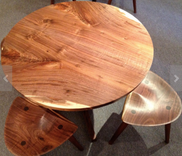 Round Walnut Table 1 small