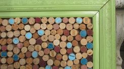 Custom Wine Cork Pin Boards And Usable Wine Cork Mosaics In Various Vintage Frames. 2 small