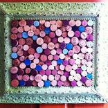 Custom Wine Cork Pin Boards And Usable Wine Cork Mosaics In Various Vintage Frames. 4 small