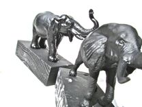 Fun Recycled Animal Toy Book Ends.  Great For Children's Rooms 2 small