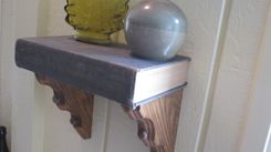 Floating Shelf Made With A Repurposed Vintage Book 4 small