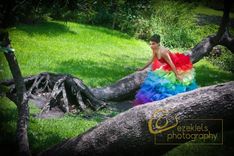 Esperanza Rainbow Spanish Couture Gown 4 small