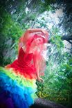 Esperanza Rainbow Spanish Couture Gown 5 small