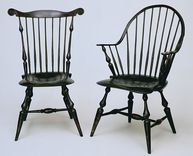 Antiqued Windsor Chairs 1 small