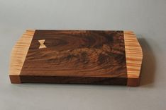 Walnut And Curly Maple Cutting Board 1 small