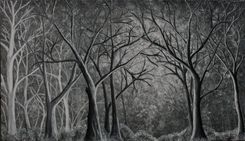 Custom Large Black And White Forest 1 small