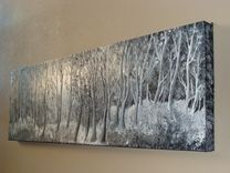 Custom Large Black And White Forest 6 small