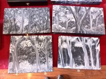 Painted Keepsake, Memento, Storage Boxes 3 small